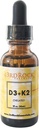 3rd Rock Essentials Vitaminer D3 K2 | Chelatert flytende vitamin Supplement Drops | Vitamin D3 | Vitamin K2 | Støtte kalsium Absorpsjon Sterke Bein Sunn Hjart | Vegan | Glutenfri | 1 Fl Oz