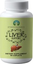 Liver Support Herbal Ayurvedic Supplement, støtter sunn lever, blanding av 13 kraftige urter, Vegan, Glutenfri, 60 kapell