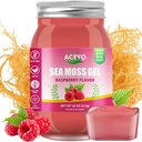 ACEYO (18 OZ) Irsk sjø Moss Gel organisk rå vegansk bringebær flavor 102 vitaminer og mineraler Wild Harvested Ikke-GMO immunforsvar Booster Thyroid Digestiv støtte