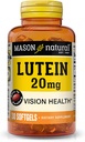 MASON NATURAL Lutein 20 mg med vitamin E - sunn visjon og øyefunksjon, støtter øyehelse, 30 Softgels