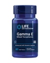 Livsforlengelse Gamma E blandet tokoferoler, sunn aldring, vitamin E Supplement, forbedret med sesam lignar, glutenfri, ikke-GMO, 60 softgels