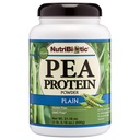 NutriBiotic Pea Protein Plain, 21 Oz | Lav karbohydrat Vegansk Plante Protein pulver | 100% dyrket og prosessert i USA | Deliciously Kremet & BCAA-Rich | laget uten kjemikalier, GMOs & Gluten | Keto Vennlig