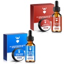 Sandalwood beard vekst olje med 2X konsentrasjon Biotin for menn og vanilla beard vekstolje med 2X konsentrasjon Biotin for menn, naturlige ingredienser og tykkere ansiktshårvekst