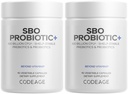 Codeage SBO Probiotika, 100 milliarder CFUs Per Servering, Multi Strain Soil Basert Organismer Blanding og Organisk Fermentert Botanisk Blanding, Holdbord - 2 Pakke