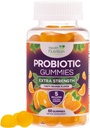 Probiotiske Gummier 5 milliarder CFU - Diverse Probiotiske Strategier for Digestive Helse & Gut Støtte Gummi for kvinner, menn, & barn, Daglige Probiotika Supplement for immunstøtte, ikke-GMO, Vegan, 60 Gummies
