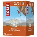 CLIF BAR - Crunchy Peanut Smør - laget med organisk havre - 11g Protein - Ikke-GMO - Plant Based - Energibarer - 2.4 oz. (18 Pack)