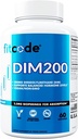 Fitcode Diindolylmetan DIM Supplement for menn - Avansert Dim 200mg med Dim pluss Bioperin for forbedret absorpsjon - Vegansk ikke-GMO Hormon Balance Supplement for forbedret energi Mood og ytelse