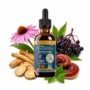 MunoMax - Avansert immunstøtte Supplement - Flytende levering for bedre absorpsjon - Echinacea, Astragalus, Reishi, GoldenSeal, Elderberry og mer!