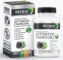 Renovering Actives Aktivert Charcoal Supplement 1100MG per 2 Kapsler - Digestiv støtte og tannbleking formel, Ingen kunstige ingredienser - laget i Canada - 60 Kapsler