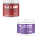 Amla Powder & Grønn Te Superfood Supplement, Antioksidant støtte, laget med Hibiscus (90 porsjoner) & Elderbær (30 porsjoner), Organisk, Vegan