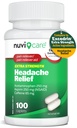 Hovedpine Relief med Acetaminophen 250 mg, Aspirin (NSAID) 250 mg, koffein 65 mg - midlertidig lindring av mindre aksjer og smerter - sammenlikn med Excedren Extra Strength Pain Reliever (100 Caplets)