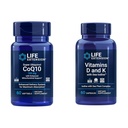Livsforlengelse Super Ubiquinol CoQ10 med forbedret Mitokondriell støtte og vitaminer D og K med Sea-Iodin, vitamin D3