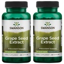 Swanson Grape frø ekstrakt (standardisert) 50 Milligrams 120 kapsler (2 pakke)