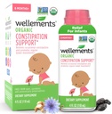 Wellements Organic Acceleration Support for 6 måneders+ Babyer og tilhengere (4 fl. Oz) USDA Certified & Gentle Acceleration Relief * for spedbarn uten Harsh Laxatives med dispenser