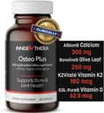Osteo Plus 4-i-1 Total Supplement - Kalsium med vitamin D3, K2 og Bonolive - Støtter sunn aldring - Glutenfri, Ikke-GMO, Vegan (60 Count)