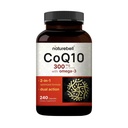 NatureBell CoQ10 300mg med Omega 3, 240 kapsler - 120 dagers forsyning | Stabil høy absorpsjonsform – Antioksidant støtte for hjerte og energi helse – ekstra styrke coenzym Q10 Supplement