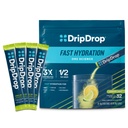 DripDrop Hydration Packets - Lemon Lime - Single servere elektrolyter pulver drikk blanding - ikke-GMO, Glutenfri, Vegan - 32 Sticks