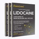 Careland Lidocaine Gel Patch, 18 telle maksimal styrke smerter patchs for muskel relief i halsknøye tilbake og skulder uscented tallbering patch for beroligende nerver, ledd