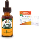 Herb Pharm Kids Mullein hvitløkolje og Boiron ColdCalm Baby Drops for kalde symptomer Relief, 1 Fl Oz og 30 Count