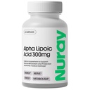 Nuray Alpha Lipoic Acid 300mg - Antioksidant Supplement for sunn aldring, støtter energiproduksjon, Korrekt nervefunksjon, metabolisme - 60 vegetariske kapsler, Glutenfri kosttilskudd