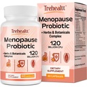 Menopause kosttilskudd for kvinner, 120 milliarder CFU Probiotiske, 13-i-1 urter og botaniske kompleks, for hormon Menopause, Hot Flashes, Natt Svette, Mood Swings, søvnforstyrrelser, Vegansk, 60 kapsler