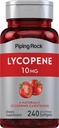 Piping Rock Lycopen 10 mg 240 Softgels ikke-GMO, Glutenfri Supplement
