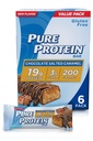 Pure Protein Bars, høy protein, næringsrike snacks for å støtte energi, lav sukker, glutenfri, sjokolade saltet karamell, 1,76oz, 4 pakke