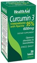 Curcumin Complex 600 mg, 30‐Count | Turmeric ekstrakt med Bioperin for forbedret absorpsjon, 95% Curcuminoids | Vegan, daglig felles og immun støtte Supplement