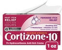 Cortizone 10 Maksimal styrke feminine klistrekrem, 1% Hydrokortison, 1 oz.
