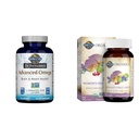 Hage of Life Omega-3 Fiskeolje 1.290 mg EPA + DHA + DPA 180 Softgels & En gang daglig organisk hele mat Multivitamin for kvinner 60 tabletter
