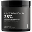 Toniiq Ashwagandha – 40:1 Konsentrert ekstrakt – 25% Witanolider – Wild Harvested i India – Høyt Biotilgjengelig med Black Pepper – Tredjeparts testet – 120 kapsler - 1.300mg per servering