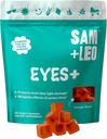 SAM+LEO EYES+ Kids Gummy Vitaminer - Alt naturlig, Vegansk Øyevitaminer for barn og tenåringer - Vitamin A, Sink, Lutein og Zeaxatin Gummies - Orange Flavor - 60/ct