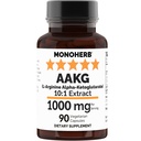 MONOHERB AAKG - L-Arginine Alpha-Ketoglutarate - 1000 mg - 90 vegetariske kapsler