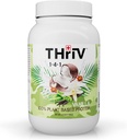 Triv THriV ernæring - organisk plantebasert proteinpulver, sjokolade eller vanilla, vegansk, glutenfri, ikke-GMO, malerifri, (2.5lb/1.140g) pulver (vanilla)