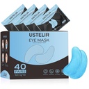 Under Øyelapper, 40 par Øyemaske for mørke sirkler, Puffy øyne, Underøynevesker, Brystvorter,Eye Maskelapper med hyaluronsyre, Øyebehandling Hudpleje for menn og kvinner Gave