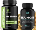 Irsk Sea Moss og grønn te vekttap piller | Metabolisme Booster & Thyroid støtte med Bladderwrack, Burdock Root & Grønn Kaffe | Appetitt Supresant & Immune Support | 90 & 120 Kapsler