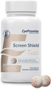 EyePromise Screen Shield Tenåring Øye Vitamin - 30-talls, 30-dagers forsyning - Chewable Eye Supplement for barn med Zeaxanthin, Lutein, Sink & vitaminer for trøtt, Strained Eyes