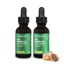 Organika Bee Propolis Tinktur 1 oz x 2 Pack: Ren og vegansk Propolis ekstrakt for immunforsvar, throat og puste - fri for gluten, GMO, & kunstige flavors - 20 dagers Prop Drops Supply