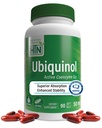 Helse Thru Nutrition Ubiquinol 50mg 90 Softgels som Kaneka QH Redusert CoQ-10 | Stabilisert - 3. parti testet | Forbedret biotilgjengelighet | Cardiovaskulær og Mitokondrier funksjonsstøtte | Ikke-GMO