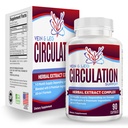 Vei & ben sirkulasjon Supplement (All-in-1) Helsestøtte med 8 aktive ingredienser | Blodsirkulasjon Booster Formula | Leg & Vein Supplements | 1-måneders  Supply 90 Kapsler