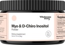 Myo-Inositol & D-Chiro Inositol Supplement pulver for kvinner Hormonal Balance & sunn ovarian funksjon støtte | Vitamin B8 | Flott alternativ til kapsler | 40:1 forholdet | 30 serveringer