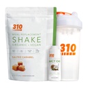 Vegan organisk plante protein pulver og måltid erstatningshake med Shaker Cup og 2 Oz MCT olje - ved 310 ernæring - Gluten, darlig og soya gratis - 0 g sukker | Keto og Paleo vennlig (Salted Caramel)