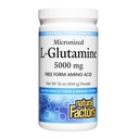Naturlige faktorer Mikronisert L-Glutamin 5000 mg pulver - lett absorpsjon Gut helsestøtte Supplement - pulver Aminosyre Supplement støtter muskelgjenvinning - 16 oz (90 Serveringer)