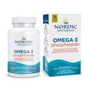 Nordic Naturals Omega-3 Fosfolipider, Unflavored - 60 Soft Gels - 500 mg Omega-3 & 350 mg Fosfolipider - hjerte og hjerne Helse - Små, lett å svelge Soft Gels - Ikke-GMO - 30 Services