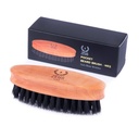 ZEUS Pocket Beard & Mustache børste for menn, reise størrelse Grooming verktøy med myk boar hår brudler for Beard Styling & Detangling (Made i Tyskland) N92