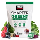 FORCE FACTOR Smartere Greens Superfood Chews, Greens og Superfoods med probiotika, antioksidanter og Fiber, Grønn Supplement for å støtte digestion, nitric oksid og energi, 60 myk Chews