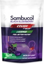 Sambucol Black Elderberry Cough Relief Lozenges - Cough Drops for voksne, Sambucus Elderberry Lozenges, med Ivy Leaf, Cough & Mucus Relief, Immunstøtte, Berry Eucalyptus - 24 greve, 3 pakke