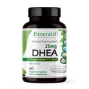 Emerald Labs DHEA 25mg - Adrenal støtte Supplement for å hjelpe hormonbalanse * - Inkluderer DHEA - Glutenfri - 60 grønnsaker kapsler (30-dagers levering)