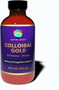 Jordklinikken ® kolloidalt gull - 2X konsentrert 40 ppm, 8 fl oz Amber Flaske for forbedret hjerne helse og kognitiv støtte