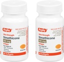 Rugby Ultra styrke simetikon gass relief 180 mg - Maksimal gass relief for voksne - kan hjelpe med symptomer på flatulens, bloating, gass fullhet - 60 Softgels (2 pakke)
